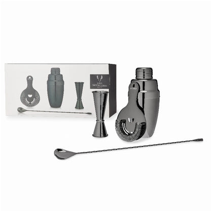 Gunmetal Mixologist Barware Set By Viski