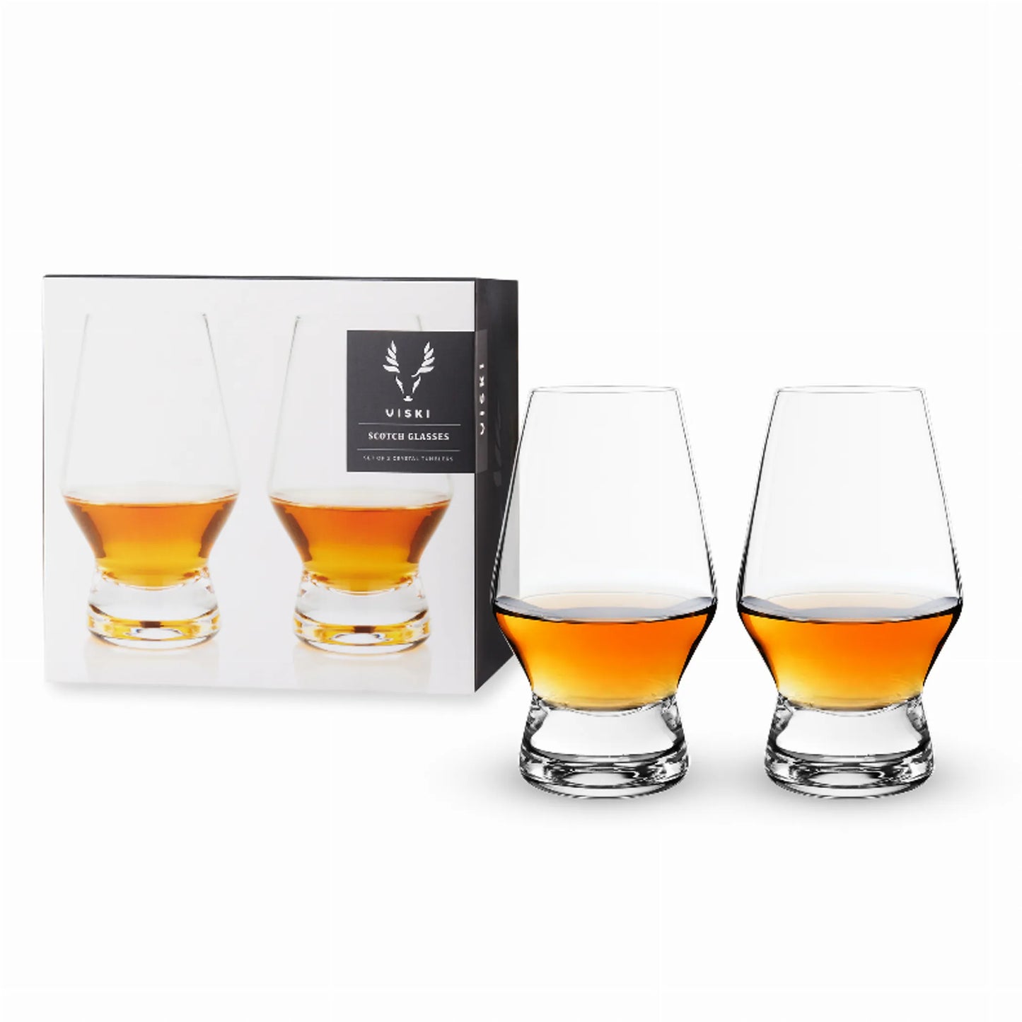 Footed Crystal Scotch Glasses By Viski